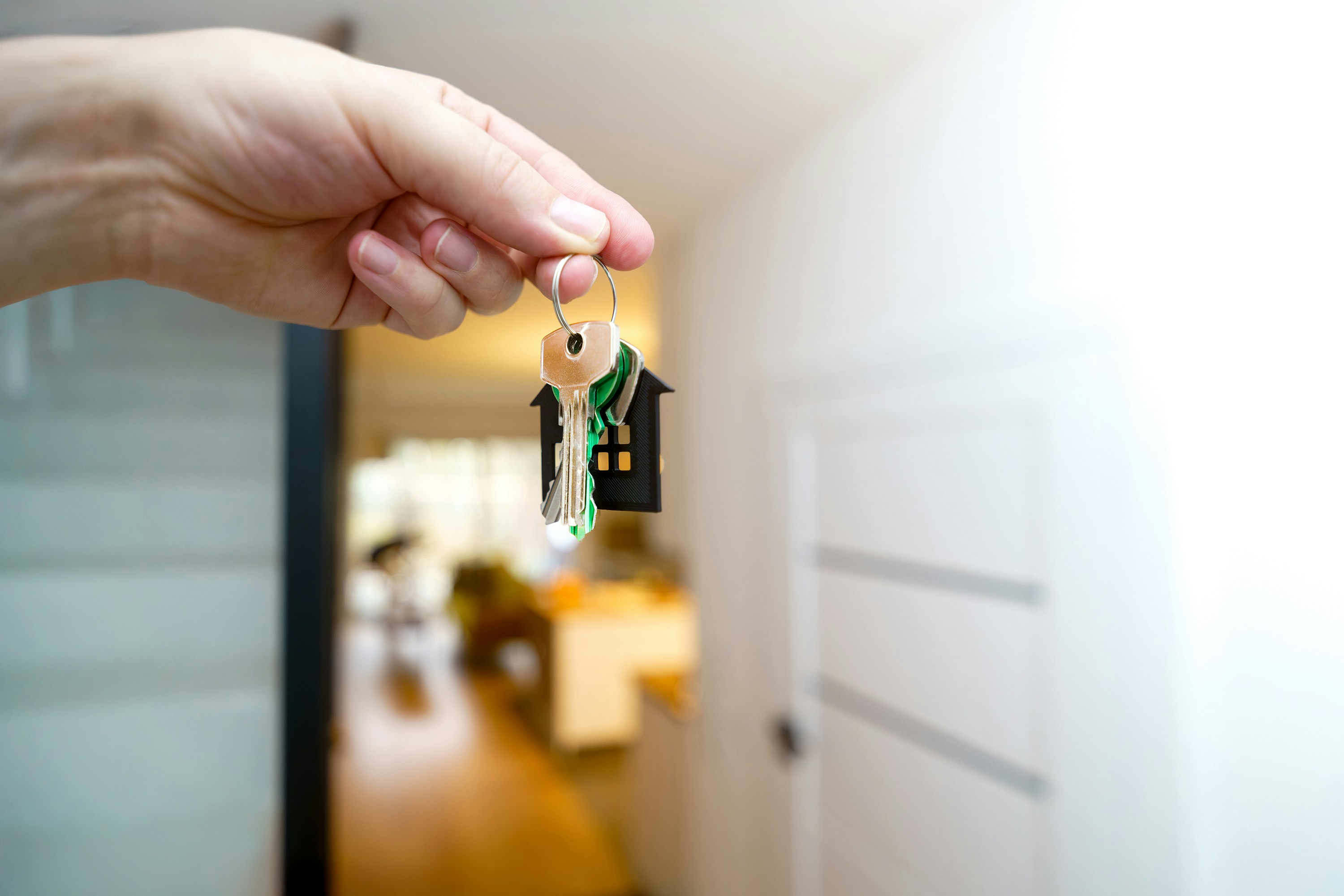 Property keys at entrance - guide to converting rental to co-living